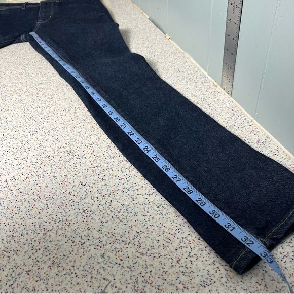 Everlane The Way-High Clean Front Skinny Jean Split Hem Dark Wash Womens Size 29 - Picture 12 of 12